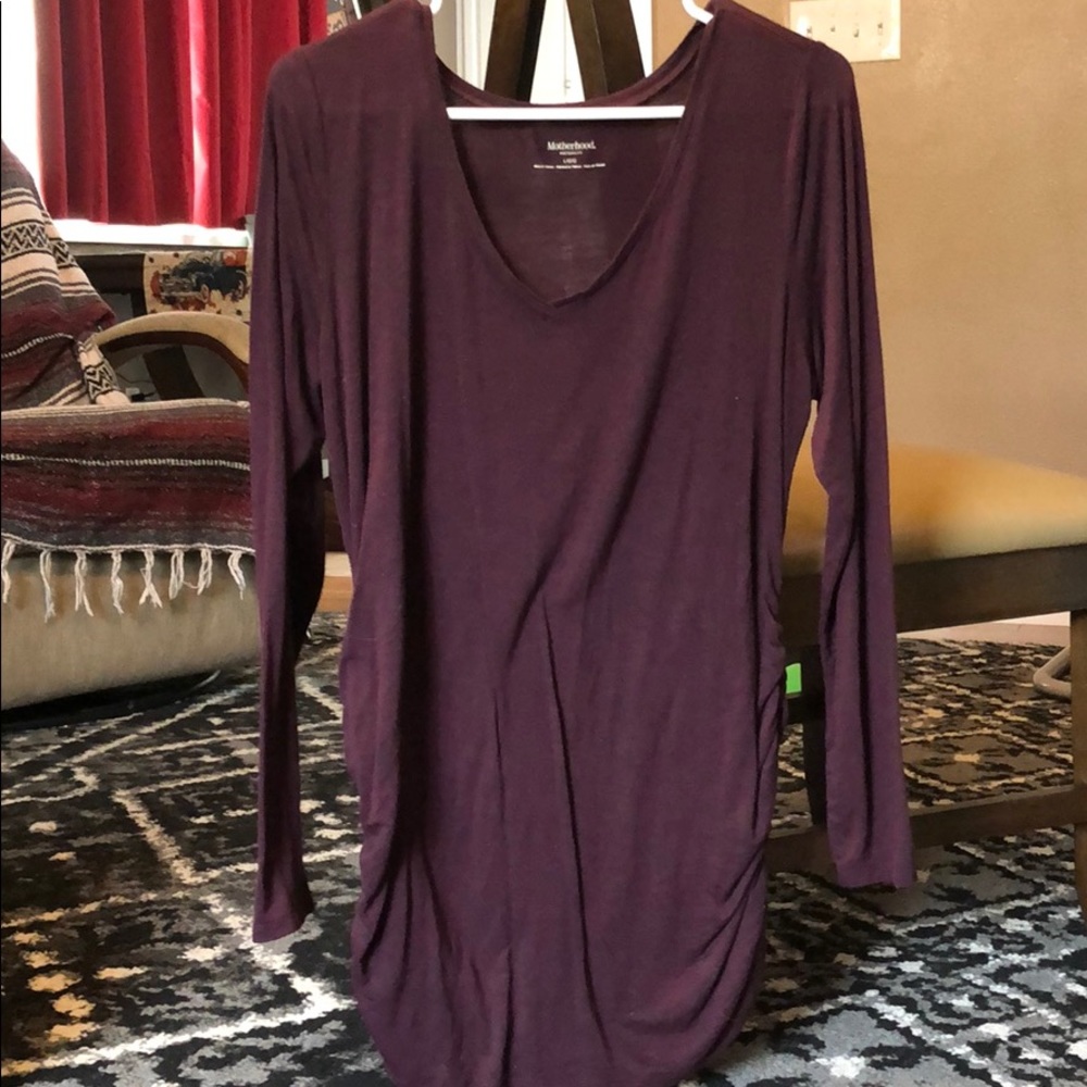 Long sleeve maternity shirt